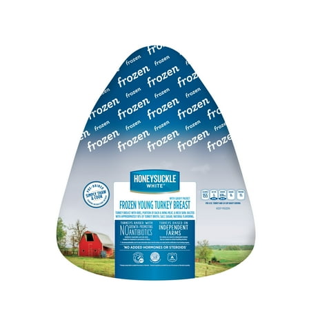 Honeysuckle White Frozen Bone-in Turkey Breast with Gravy, 6 - 9 Pounds, Serves 2 - 6