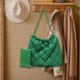 thumbnail image 2 of Bolso de hombro para mujer, moderno, versátil, ligero, cómodo, con diseño de rombos enrejado. Verde, 2 of 9
