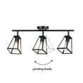 thumbnail image 4 of Globe Electric 25" 3-Light Matte Black Indoor Track Bar Wall Sconce, No Battery Required, 4 of 8