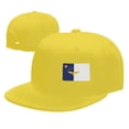 thumbnail image 4 of Flat Brim Hats for Men Flag Of The Azores Hip-Hop Snapback Hat Skeleton Hats, 4 of 7