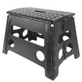 Core Pacific 12 inch Step Stool Black with Gray Dots