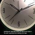 thumbnail image 6 of Ghojet Analog Alarm Clock 4.5 inch Super Silent Non Ticking Small Clock with Night Light, Battery Operated Simply Designfor Bedroon Bedside Desk, 6 of 7