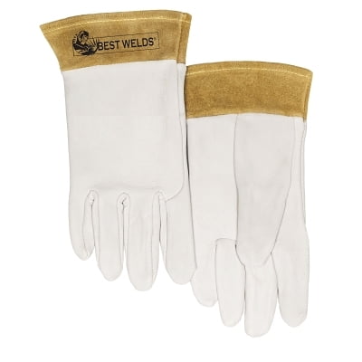 

110-Tig Capeskin Welding Gloves Large White | Bundle of 5 Pairs