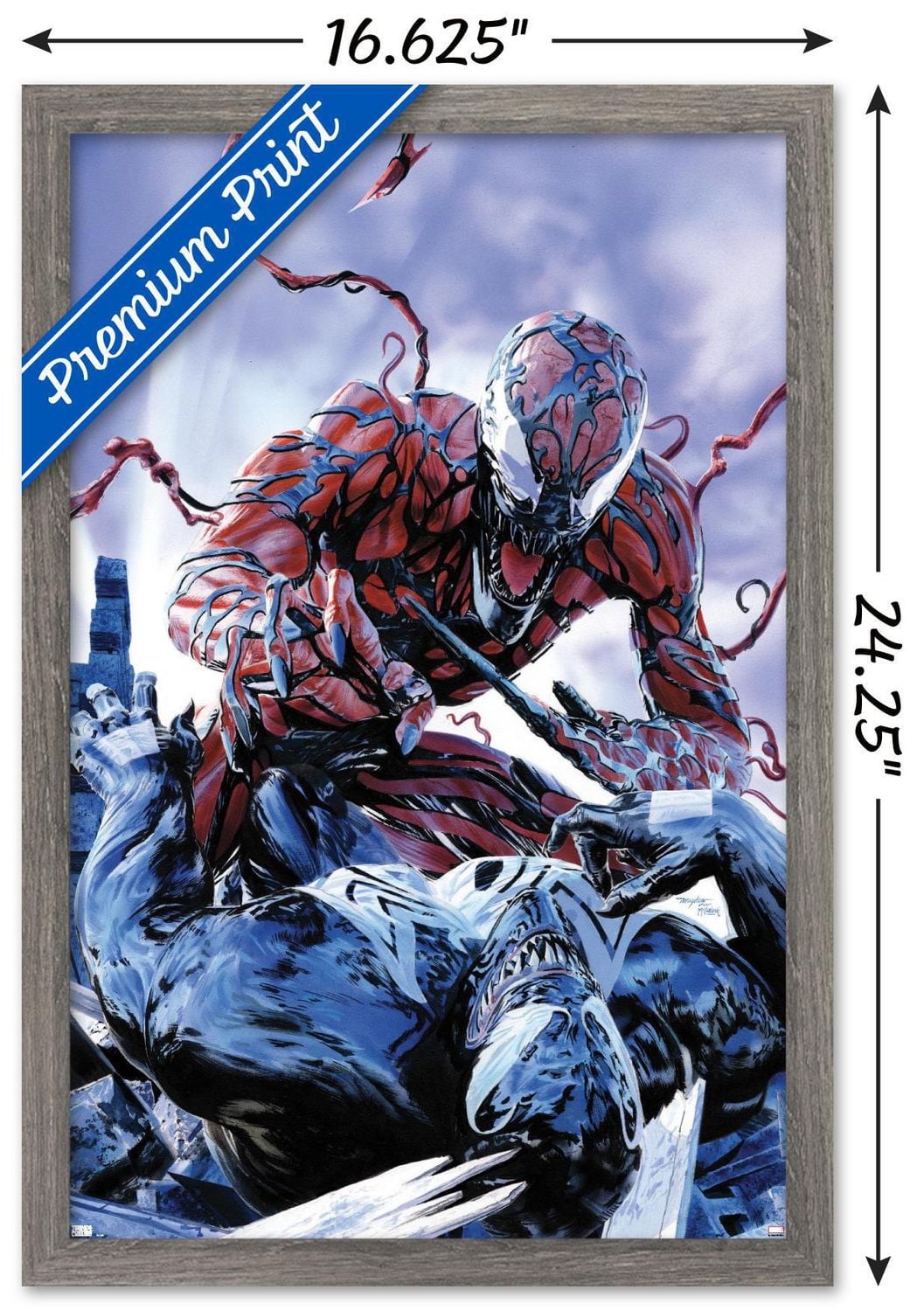 Marvel Comics - Carnage - Battle with Venom Wall Poster, 14.725" x 22.375"