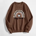 thumbnail image 2 of Durtebeua Women Oversized Crew Neck Sweatshirt Casual Tops Sweaters Crewneck Long Sleeve Sweatshirts, 2 of 4