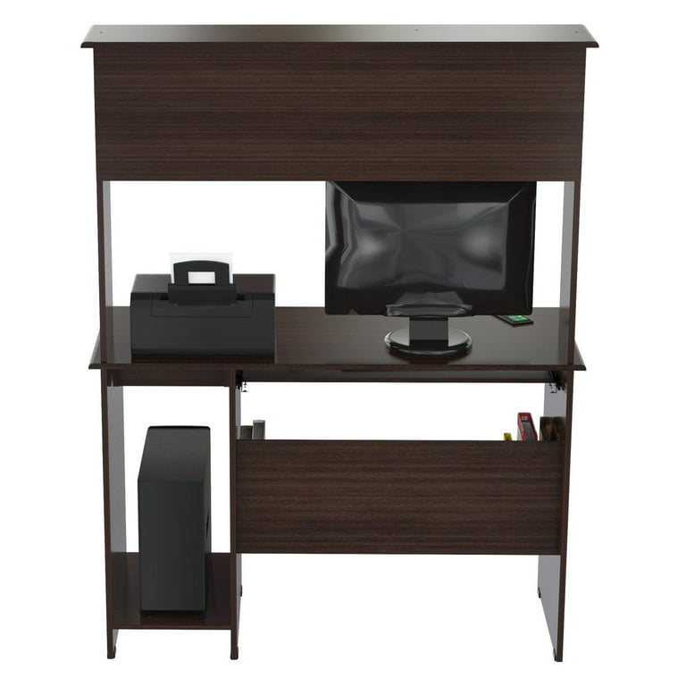 Inval computer workcenter on sale with hutch