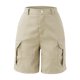thumbnail image 3 of MKLEKYY Pijama Corto Para Mujer, Pantalones Cortos De Verano, Pantalones Cargo Con Bolsillos De Color Liso, Pantalones Casuales De Cintura Alta, 3 of 4