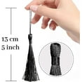 thumbnail image 2 of 100Pcs Handmade Keychain Tassels,Soft Silky Small Tassel with Floss Cord Loops,Mini Craft Tassel,for DIY Projects Bookmarks Jewelry Making Black 5Inch, 2 of 6