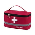 thumbnail image 2 of Botiquín de primeros auxilios vacío, bolsa de almacenamiento de emergencia con asa, bolsa médica, estuche para L Rojo, 2 of 9