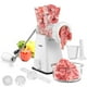 thumbnail image 1 of Molino de carne manual con cuchillas de acero inoxidable, base de succión potente y resistente para uso doméstico, rápido y sin esfuerzo para todas las carnes - Blanco., 1 of 5