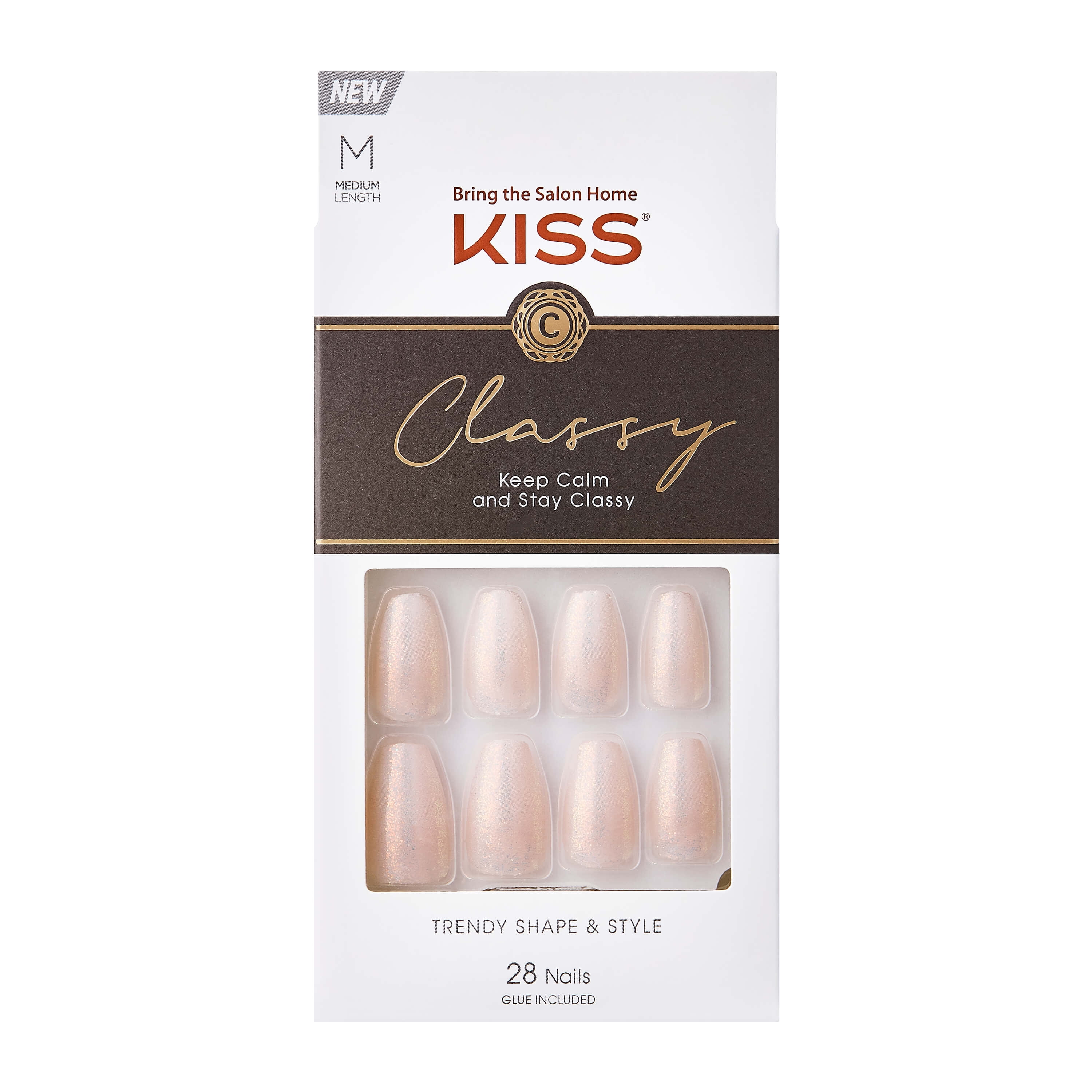 KISS Classy Nails Cozy Meets Cute, Medium