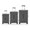 Grey, variant on WINGOMART 3-Piece Luggage Set Lightweight Durable PC+ABS Hardshell, Double Spinner Wheels, TSA Lock - 22in/26IN/30in - BLACK