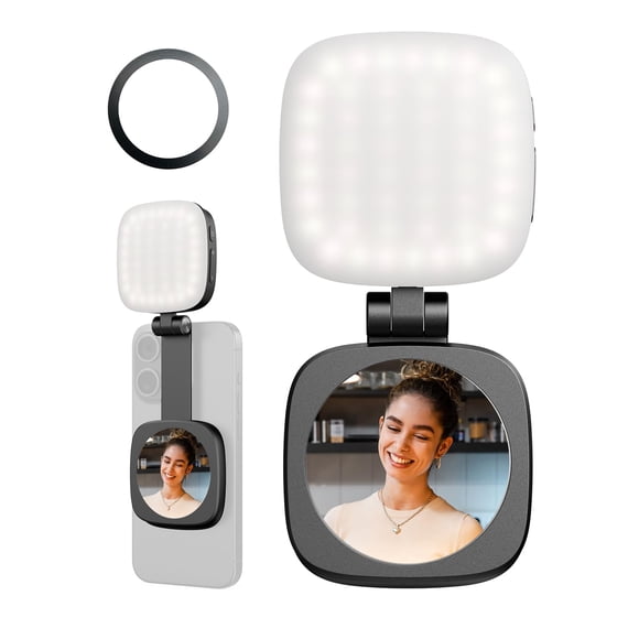 Lámpara magnética para selfies SMALLRIG para iPhone con Mirror Vibe P48