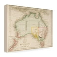thumbnail image 4 of Trademark Art 'Map of Australia and New Zealand' Canvas Art by J. Archer, 4 of 4