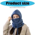 thumbnail image 5 of Osdhezcn Unisex Warm Trapper Hat Warm Stylish Cap Unisex Cold Weather Windproof Thick Insulate Hat with Earflaps, 5 of 19