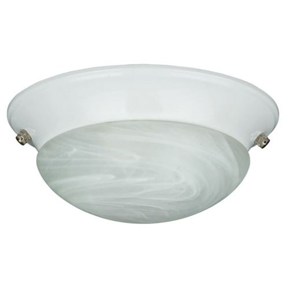 Concord Fans Y-262A-S-WH Light kit 2-13W LED Frosted Twist-On Glass Fan Light Kit