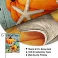 thumbnail image 3 of Welcome Fall Pumpkin Small Decorative Garden Flag, Autumn Beach Coastal Coral Leaves Yard Lawn Outside Decor, Thanksgiving Nautical Crab Starfish Outdoor Home Decoration Double Sided 12.5 x 18, 3 of 6