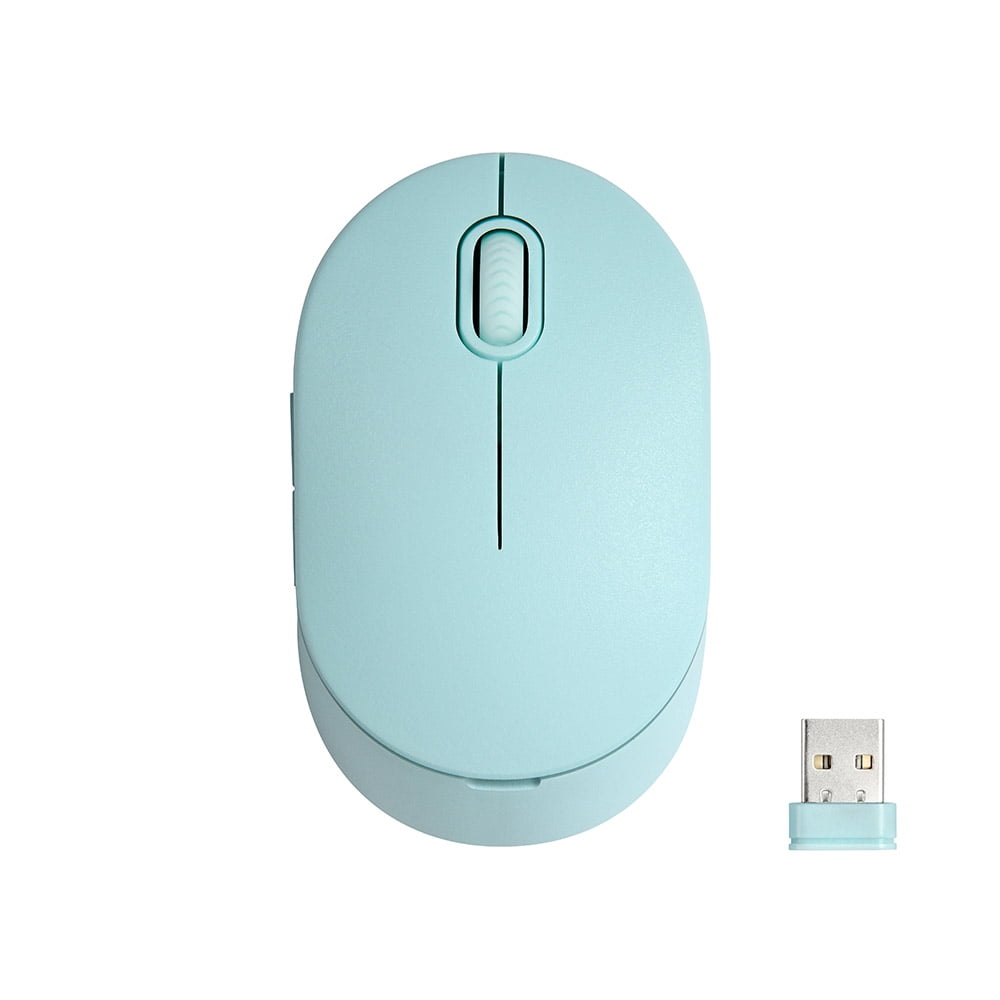 onn. Wireless Computer Mouse with Nano Receiver, 1600 DPI, Windows and Mac compatible, Teel Color