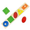 thumbnail image 2 of Montessori Shape Puzzle para niños pequeños 1 2 años de edad, primeras formas Jumbo Knob R Xylolin Xylolin, 2 of 2