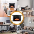 thumbnail image 5 of 1000w Electric Fireplace Heater With Remote Control Fireplace Electric Flame Decoration Portable Sp, 5 of 5
