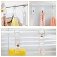thumbnail image 4 of KALLORY 4Ud Con Clips Para Organizar Ropa Y Zapatos Uso Interior Y Exterior Transparentes, 4 of 8