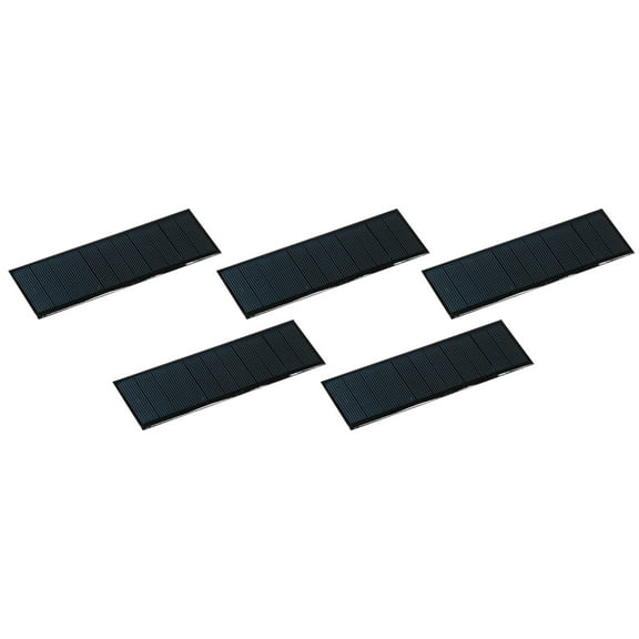 Mini Solar Panel Cell 5.5V 160mA 0.88W 140mm x 45mm for DIY Project Pack of 5