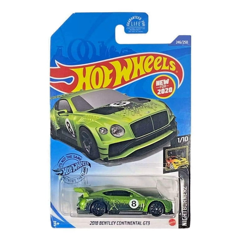 Hot Wheels 2018 Bentley Continental GT3 Green 2020 NightBurnerz Walmart