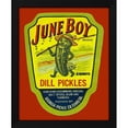 thumbnail image 2 of Retrolabel 20x24 Black Modern Wood Framed Wall Art Titled - June Boy Dill Pickles, 2 of 6