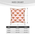 thumbnail image 4 of Haiem cute fox pink Print Velvet Soft Solid Decorative Square Throw Pillow Covers Set with Elegant Piping Christmas Cushion Case for Sofa Bedroom Car-16"x16", 4 of 8