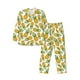thumbnail image 1 of Balery Pineapple Pijama para Hombre de Dos Piezas con Manga Larga, Conjunto de Dormir y Descanso Suave con Bolsillos-Medium, 1 of 7