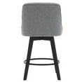 thumbnail image 5 of MINCETA Counter Stool,26" 360 Free Swivel Upholstered Bar Stool with Back-Set of 2-Performance Fabric in Gray, 5 of 6