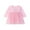 Pink, variant on Little Girl Long Sleeve Tutu Dress Cotton Casual Applique Tulle Dresses Tollder Kids A-line Christams Party Dress