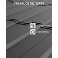 thumbnail image 6 of Mescukay Truck Bed Mat for 2007-2019 Chevy Silverado/GMCSierra 1500 2500 3500HD LD Limited 6.5 FT (6'6") Bed W/O TitanBox, All Weather TPE Heavy Duty Pickup Bed Liner Cargo Mats, 6 of 7