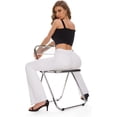 thumbnail image 5 of Vaqueros acampanados elásticos de curva de forma completa para mujer, color blanco, 6 de largo, 5 of 5