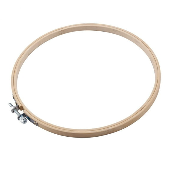 LYINGF Adjustable Wooden Embroidery Hoop - Circular Craft Frame for Sewing/Needlework Projects, Handmade Artisan Tool with Tension Control Knob