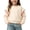 Beige # Girls Sweatshirts, variant on Falkdiz Cotton Sweatshirts for Girls Crew Neck Crew Neck Pullover Outdoor Casual Gifts Long Sleeve Warm Fleece Girls Tops Solid Color , Beige , Size: 2-3 Years