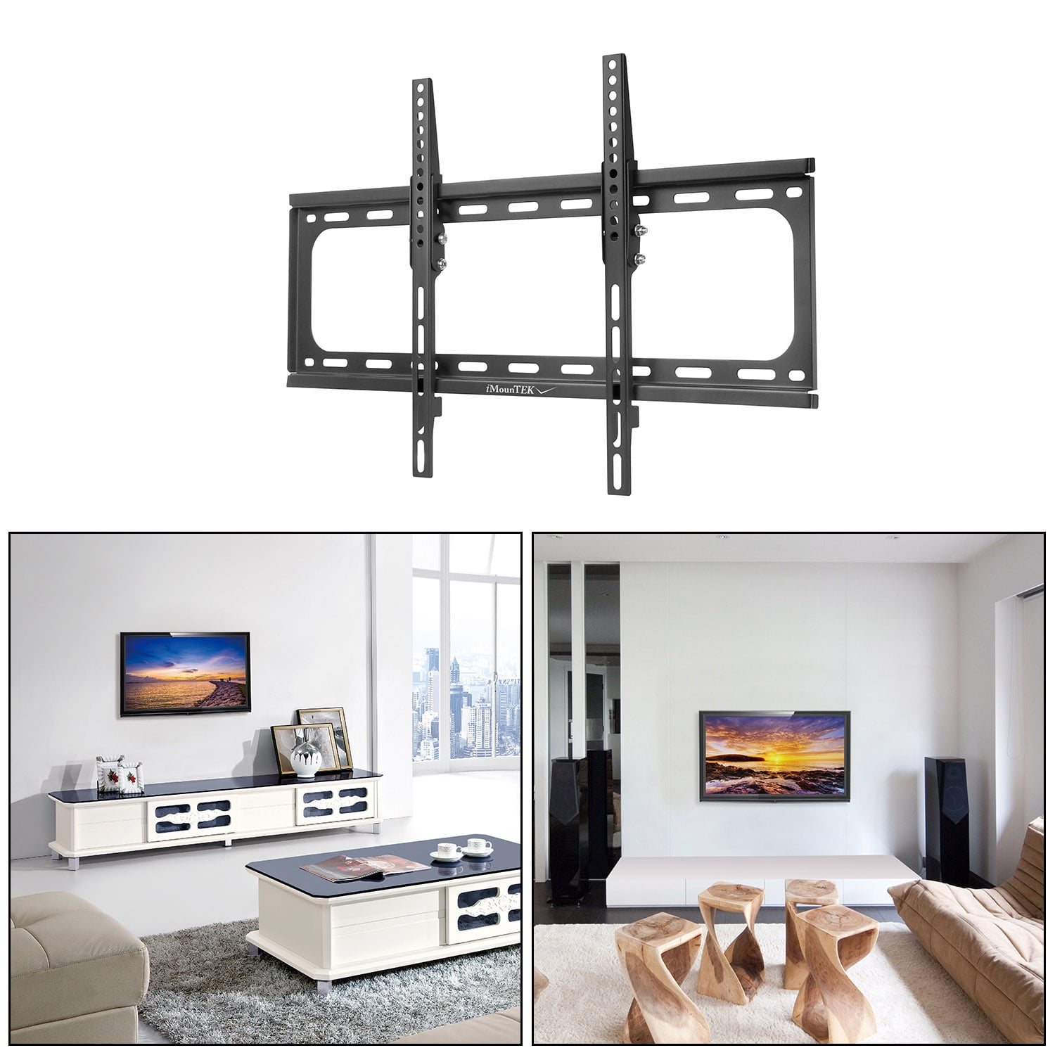 iMountek Tilt TV Wall Mount Bracket for 37-70in LED/LCD/PLASMA Flat TV VESA  600x400mm Tilting-10° - Walmart.com
