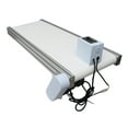 thumbnail image 5 of 1.2M Conveyor Table Top White PVC Belt with Baffle Canvas Aluminum Alloy Body 110V 120W, 5 of 13