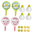 thumbnail image 4 of 2pcs Kids Badminton Raquets Juego de bádminton Shuttlecocks con pelota y shuttlecock Contiene 12 bolas, 4 of 8
