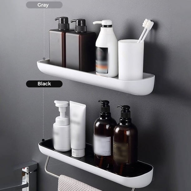 Herramientas y mejoras para el hogar Estante de almacenamiento para baño, inodoro, lavabo, toallero de pared, estante de almacenamiento para baño de pared sin perforaciones