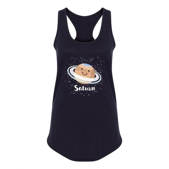Saturn Cute Icon Tank Women -Image by Shutterstock, Female Large