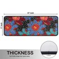 thumbnail image 5 of Kitchen Rugs Sets Of 2,Pioneer Flower Floral Print Pattern Anti Fatigue Kitchen Mat Rugs Non Slip Washable,Decorative Kitchen Floor Mats for Kitchen,Sink,Laundry,17"x47"+17"x47", 5 of 5