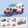 thumbnail image 4 of City Battle Ambulance Building Blocks, 122pcs Puzzle Building Blocks Toys, 4 of 5