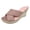 Pink, variant on Women's Espadrilles Wedges High Heels Slip on Dress Sandals Stylish Casual Suede Cross-Band Platform Heeled Slides Slippers for Bride Wedding 2026 Summer Beige Size 9.5