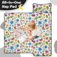 thumbnail image 4 of Pioneer Flower Floral Print Pattern Toddler Nap Mat for Teens Preschool Daycare, Teens Sleeping Mat Bag, Toddler Sleeping Bag with Pillow, 4 of 6