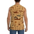 thumbnail image 4 of Balery Brown Mushrooms Men's Sleeveless Muscle Shirts Workout Tank Top, Moisture Wicking, Odor Protection-X-Large, 4 of 8