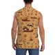 thumbnail image 4 of Fotbe Brown Mushrooms Men's Camiseta sin Mangas Estampada para Hombres, Playera Casual para Gimnasio, Entrenamiento, Playa-3X-Large, 4 of 7