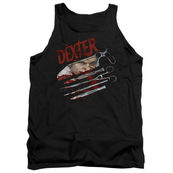 Dexter Blood Never Lies 2 Adult Tank Top Black