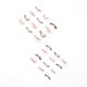 thumbnail image 2 of 24-Pack Women's Pressed Nails False Long Lines Black Pink Two-tone Colorblock Wavy Nail Art DIY Manicure Tools Full Coverage Nail Stickers, 2 of 5