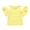 Yellow, variant on JoyHoop 0-4t Toddler Girls Ruffle Sleeve T Shirt Puff Short Sleeve Basic Tank Top Blouse Plain Solid Kids Casual Clothes